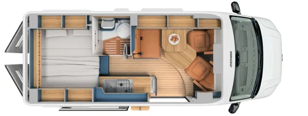 Tagesgrundriss Hymer Eriba Car 600