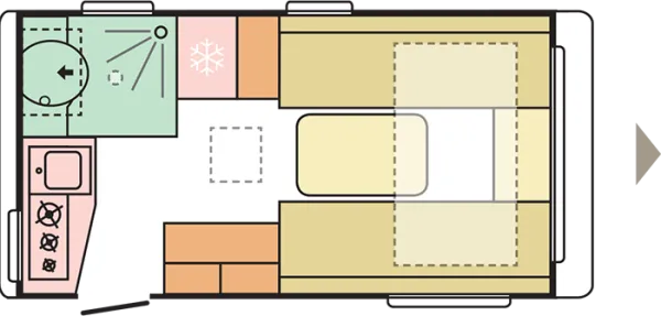Tagesgrundriss Adria Action 391 LH Tagesgrundriss Adria Action 391 LH