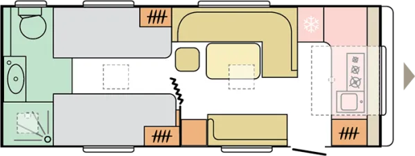 Tagesgrundriss Adria Adora 613 HT Tagesgrundriss Adria Adora 613 HT