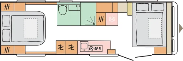 Nachtgrundriss Adria Astella 754 DP