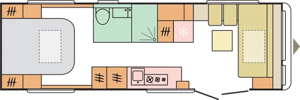 Tagesgrundriss Adria Astella 754 DP