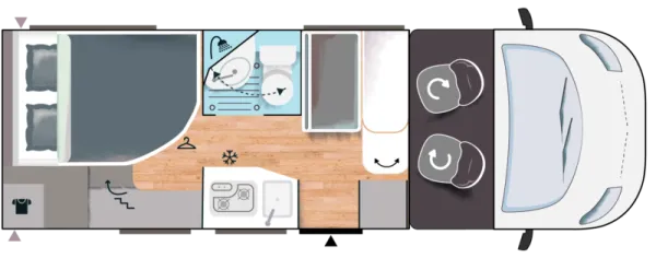 Tagesgrundriss Challenger S-Teilintegrierte S215 Sport Edition