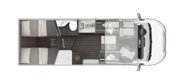 Tagesgrundriss Roller Team ZEFIRO 287 Integral