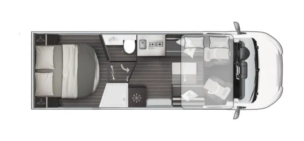 Tagesgrundriss Roller Team ZEFIRO 267 Integral