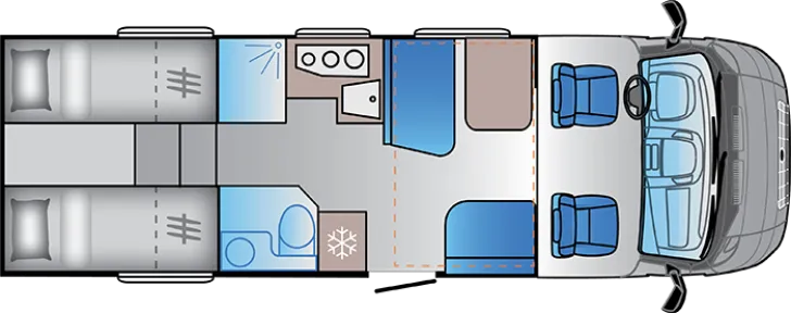 Grundriss Tag Sun Living S 75 SL - AUTOMATIK -