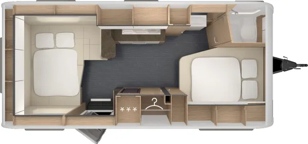 Nachtgrundriss Tabbert Pantiga 550 TDL 2,5 Nachtgrundriss Tabbert Pantiga 550 TDL 2,5