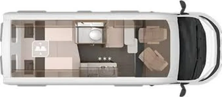 Grundriss Tag Knaus BoxLife 600 ME - AUTOMATIK -