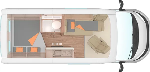 Nachtgrundriss Weinsberg CaraBus 540 MQ