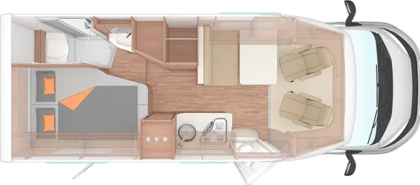Tagesgrundriss Weinsberg CaraCompact 600 MF EDITION [Pepper]