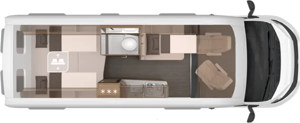 Nachtgrundriss Knaus BoxLife 630 ME Platinum Selection Nachtgrundriss Knaus BoxLife 630 ME Platinum Selection