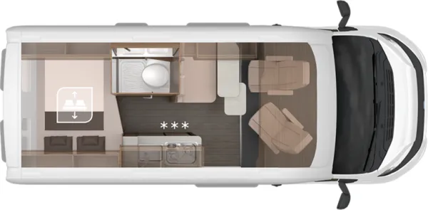 Tagesgrundriss Knaus BoxLife 540 MQ Platinum Selection