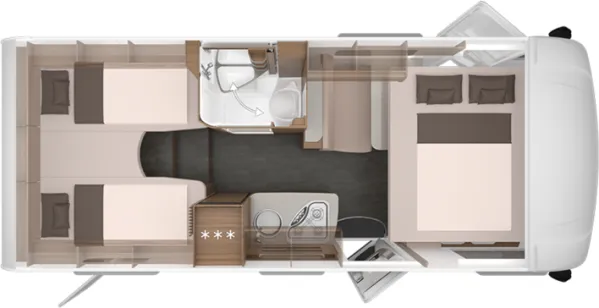 Nachtgrundriss Knaus L!VE I 650 MEG