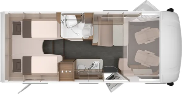 Tagesgrundriss Knaus L!VE I 650 MEG