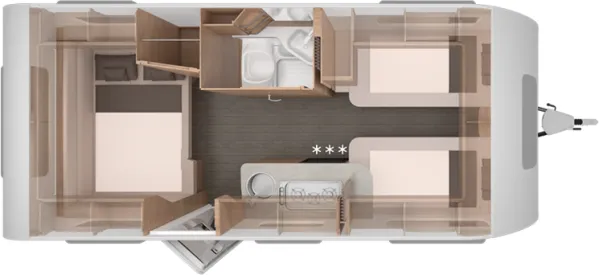 Nachtgrundriss Knaus Südwind 500 EU 60 Years