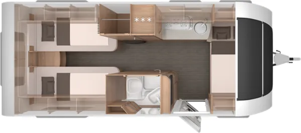 Nachtgrundriss Knaus Südwind 540 UE 60 YEARS