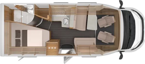 Tagesgrundriss Knaus Sky TI 650 MF