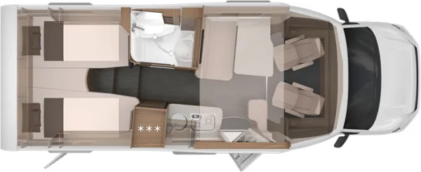 Tagesgrundriss Knaus VAN WAVE 640 MEG VANSATION Tagesgrundriss Knaus VAN WAVE 640 MEG VANSATION