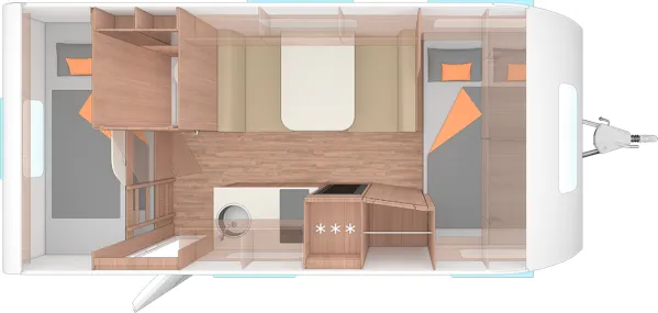 Tagesgrundriss Weinsberg CaraCito 470 QDK