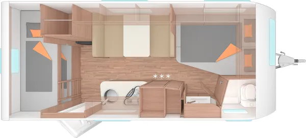 Tagesgrundriss Weinsberg CaraOne 500 FDK EDITION [HOT]