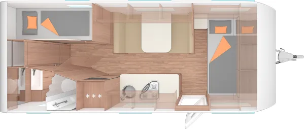 Tagesgrundriss Weinsberg CaraOne 550 QDK EDITION [HOT]