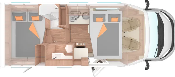 Nachtgrundriss Weinsberg CaraSuite 650 MG