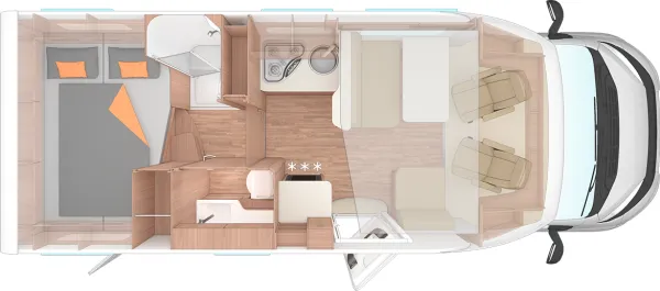 Tagesgrundriss Weinsberg CaraSuite 650 MG