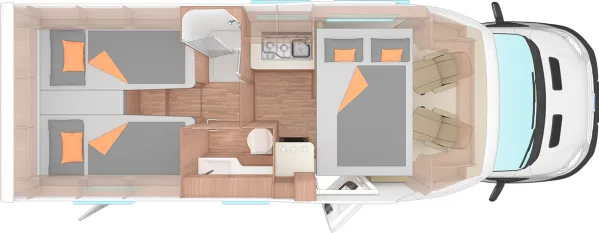 Nachtgrundriss Weinsberg CaraSuite 700 MEG