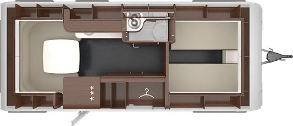 Tagesgrundriss Tabbert Puccini 550 E 2,3