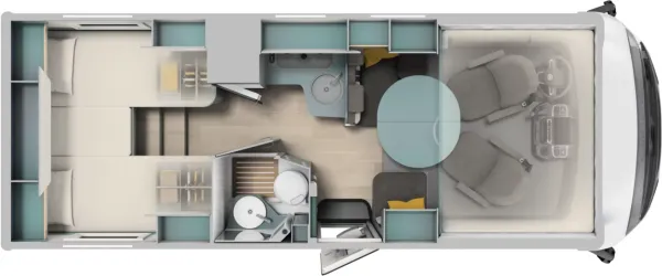 Tagesgrundriss Laika Kosmo H 1319