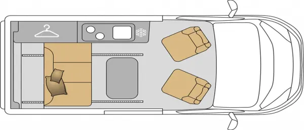 Tagesgrundriss Mooveo Campervan 3 Tagesgrundriss Mooveo Campervan 3