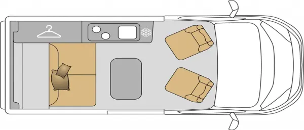 Tagesgrundriss Mooveo Campervan 2 Tagesgrundriss Mooveo Campervan 2