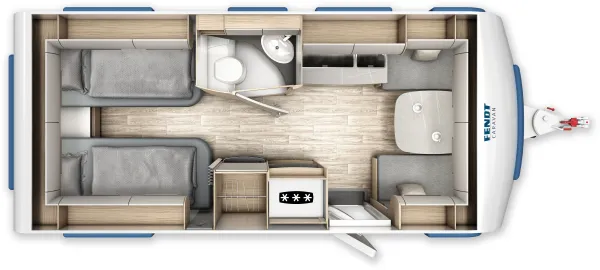 Tagesgrundriss Fendt Bianco Selection 495 SG Tagesgrundriss Fendt Bianco Selection 495 SG