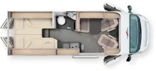 Grundriss Tag Malibu Van Relax 640 LE R active