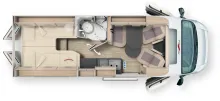 Grundriss Tag Malibu Van First Class - Two Rooms 640 LE RB charming GT skyview
