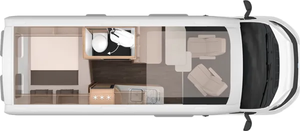 Tagesgrundriss Knaus BoxLife 600 DQ Platinum Selection