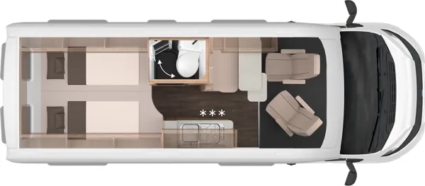 Tagesgrundriss Knaus BoxLife 600 ME Platinum Selection