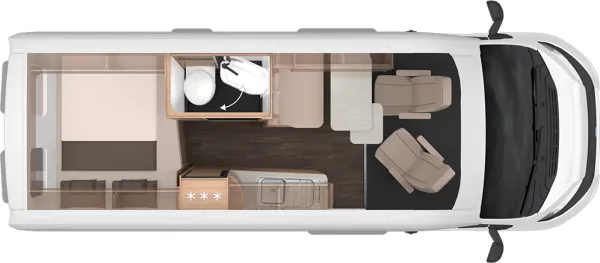 Tagesgrundriss Knaus BoxLife 600 MQ Platinum Selection