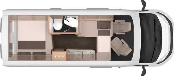 Nachtgrundriss Knaus BoxLife 600 MQ Platinum Selection