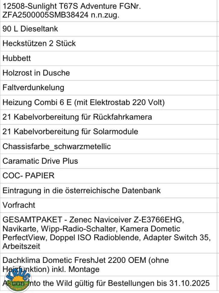 Fahrzeugbild Sunlight T 67S Adventure Edition #16