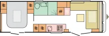 Grundriss Tag Adria Astella 754 DP - TOP Wohnwagen mit ALDE