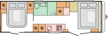 Grundriss Nacht Adria Astella 754 DP - TOP Wohnwagen mit ALDE