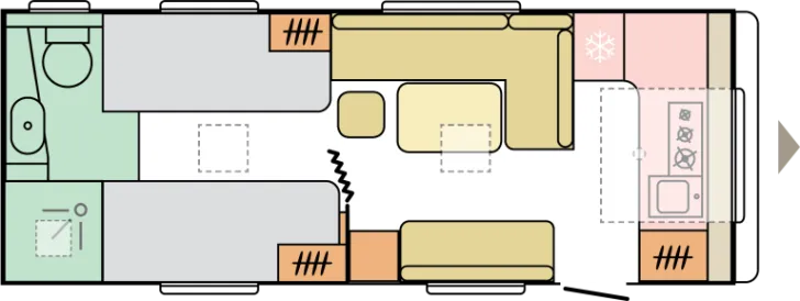 Grundriss Tag Adria Adora 613 HT Alde Heizung -- vorbestellt --