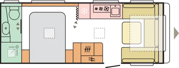 Tagesgrundriss Adria Adora 613 UT