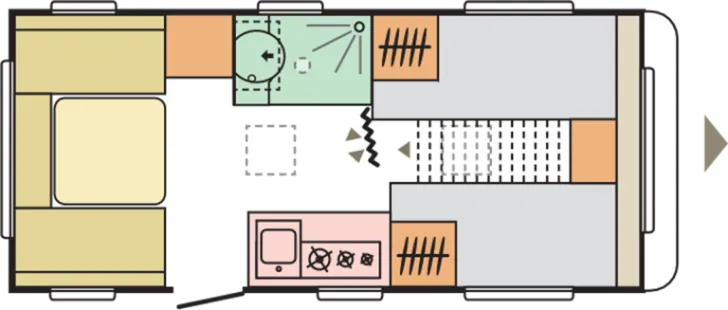 Grundriss Tag Adria Altea 492 LU Verfügbar ab 04/2026