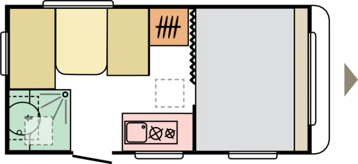 Grundriss Tag Adria Aviva 400 PS - Verfügbar ab 04/2026