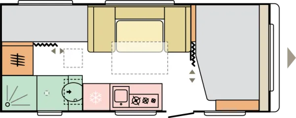 Tagesgrundriss Adria Altea 552 PK 60 Years