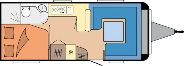Tagesgrundriss Hobby Prestige 560 FC