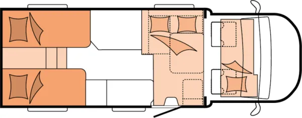 Nachtgrundriss Hobby ONTOUR T 710 GE