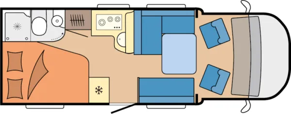 Tagesgrundriss Hobby ONTOUR T 700 F