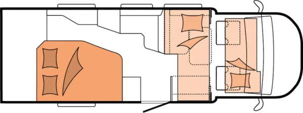 Nachtgrundriss Hobby MAXIA T 740 WF